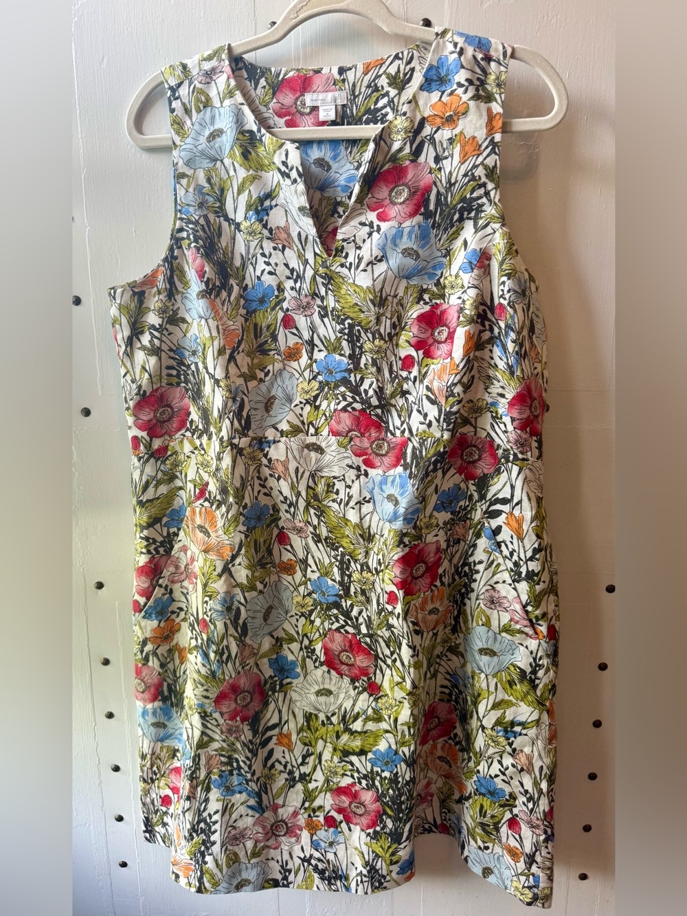 J Jill floral linen dress